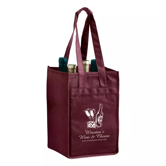 4 bottle wine tote