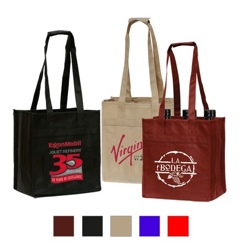 6-Bottle Canvas Wine Tote  Made in USA by Enviro-Tote