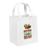 Non-Woven Grocery White Bags - Custom Full Color Imprint