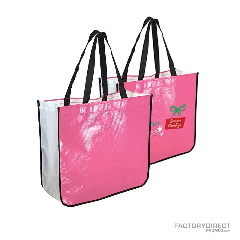 24 Wholesale Clear Tote Bag In Pink