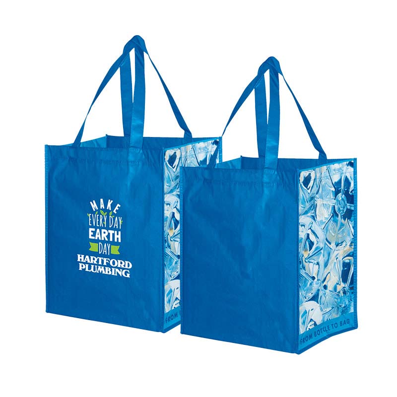 Predesigned Grocery Bags from Recycled Material - Custom Logo Printing