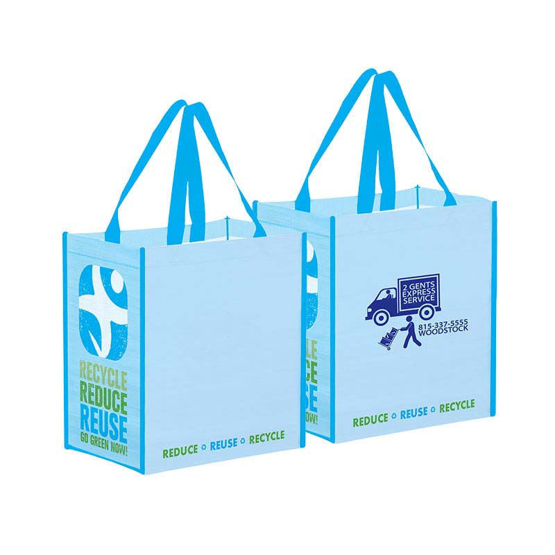 Reusable Recycling Bags - Green/Blue
