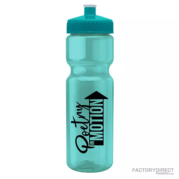 28oz Transparent Custom Water Bottles – Pull Top