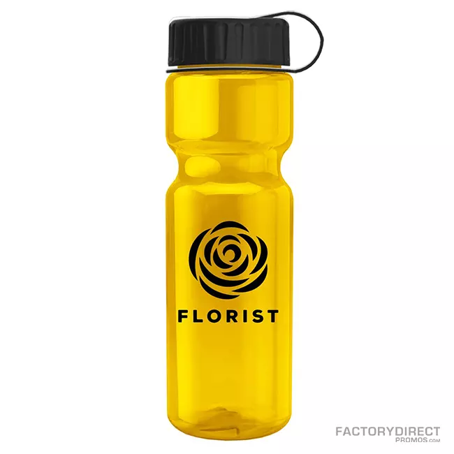 18oz Transparent Water Bottles — Flip Top
