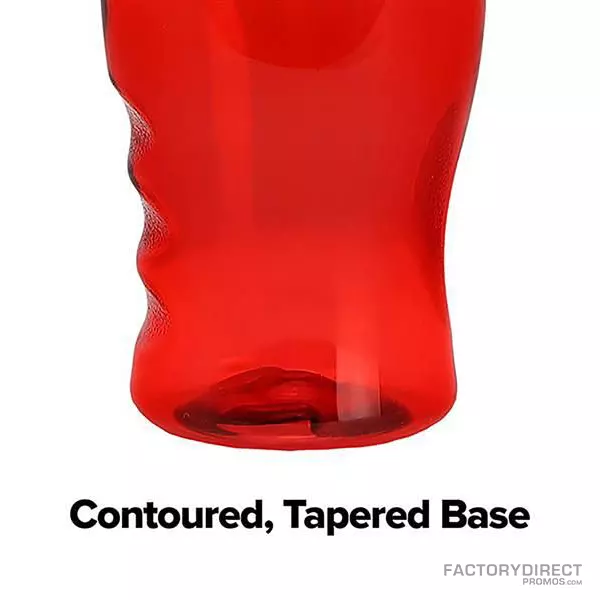 Custom Printed 18oz Transparent Water Bottles w/Flip Top Opening
