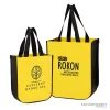 Custom Recycled Bags - Yellow with Black Sides